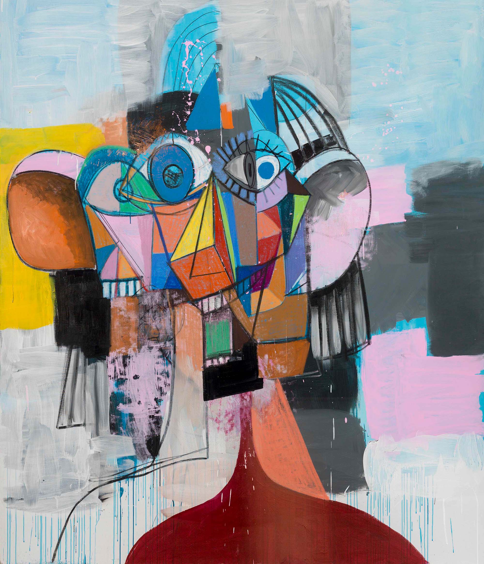 George Condo, Constructed Head Composition, 2014, Private Collection